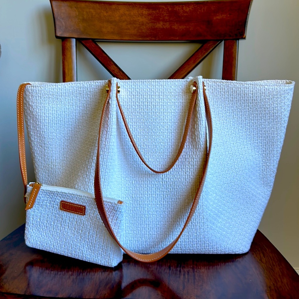 JMcLaughlin “Kate” white nylon tote